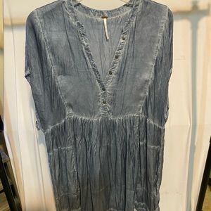 Free People boho mini dress swing shift